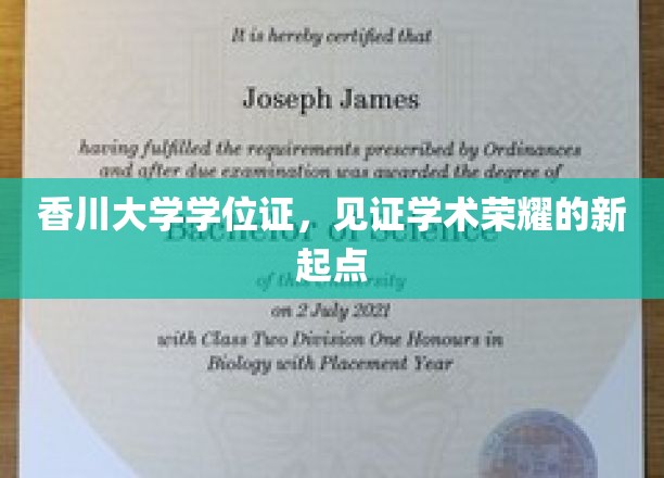 学位荣耀启航，香川大学证书承载学术梦想新篇章