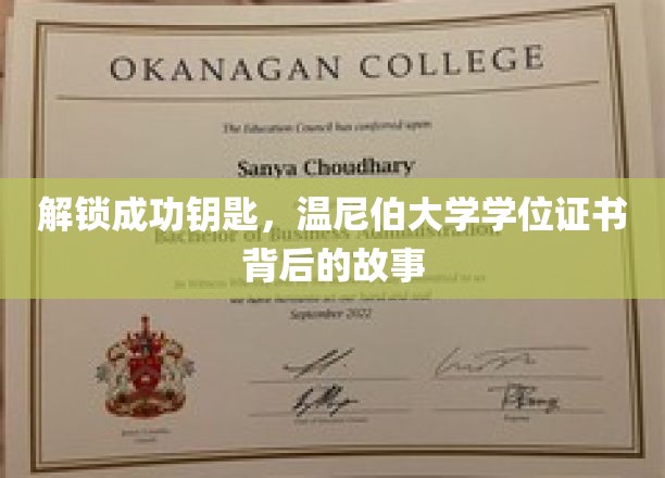解锁成功钥匙，温尼伯大学学位证书背后的故事