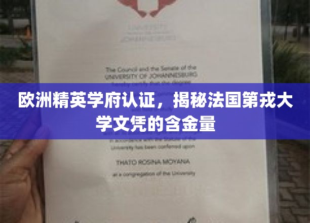 法国第戎大学精英认证，揭秘文凭的欧洲学术价值