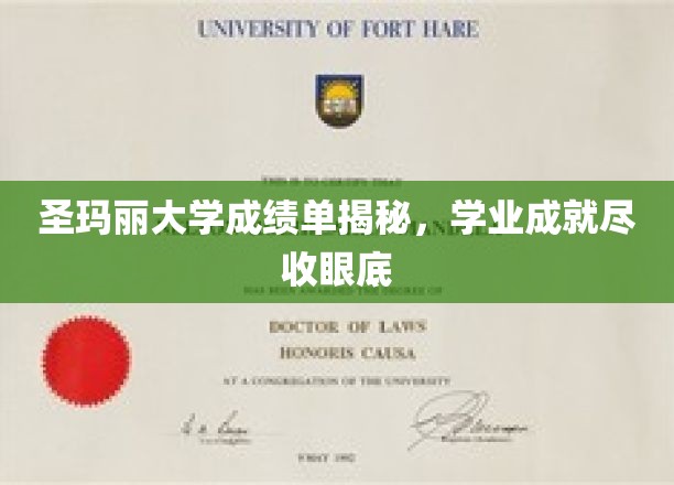 揭开圣玛丽大学成绩单面纱，一窥学子学业辉煌瞬间