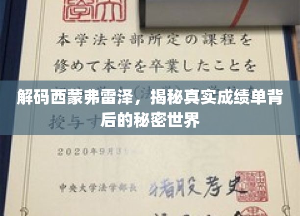 探寻西蒙弗雷泽的秘密角落，成绩单背后的隐藏故事