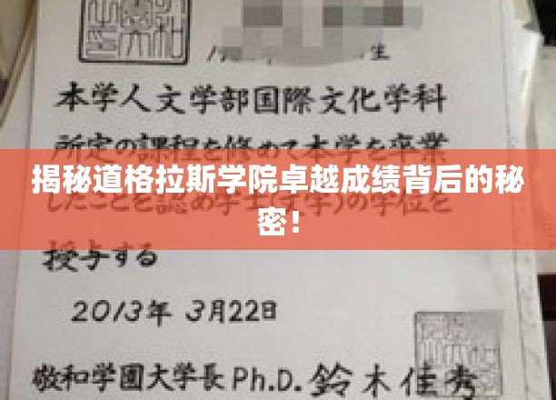 揭秘道格拉斯学院卓越成绩背后的秘密！