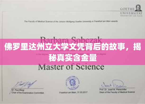 佛罗里达州立大学文凭背后的故事，揭秘真实含金量