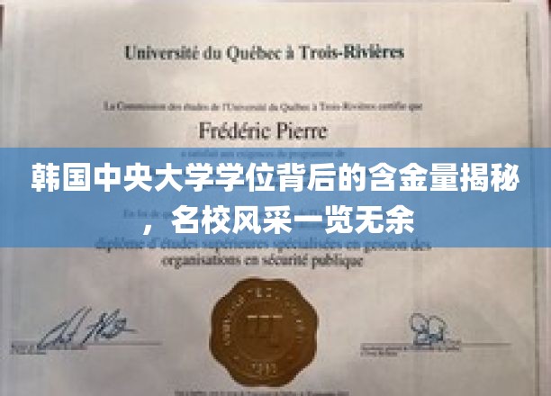 韩国中央大学学位背后的含金量揭秘，名校风采尽收眼底