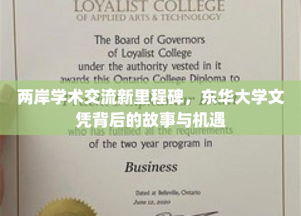 两岸学术交流新里程碑，东华大学文凭背后的故事与机遇