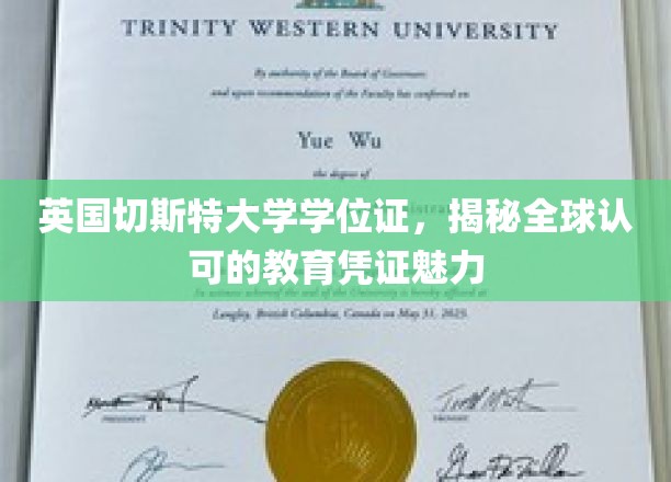 跨国认可的秘密，英国切斯特大学学位证的全球魅力解析