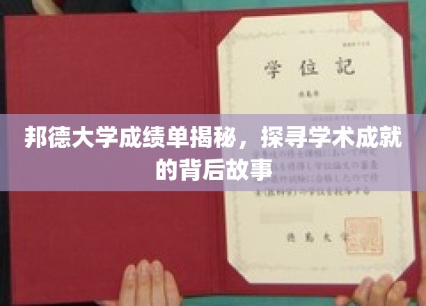 邦德大学成绩单揭秘，探寻学术成就背后的精彩故事