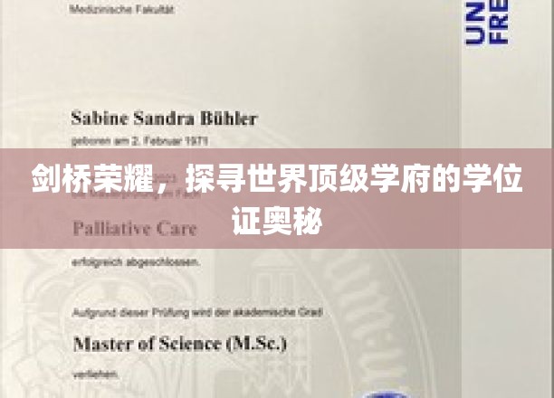 剑桥荣耀，探寻世界顶级学府的学位证奥秘