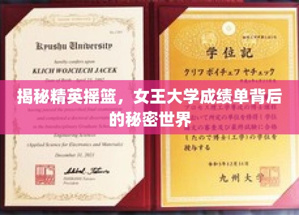 解码女王精英，揭秘顶尖学府的学术传奇
