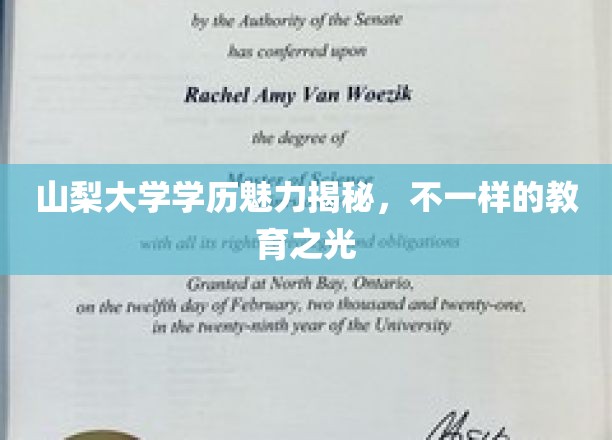 山梨大学学历魅力揭秘，不一样的教育之光