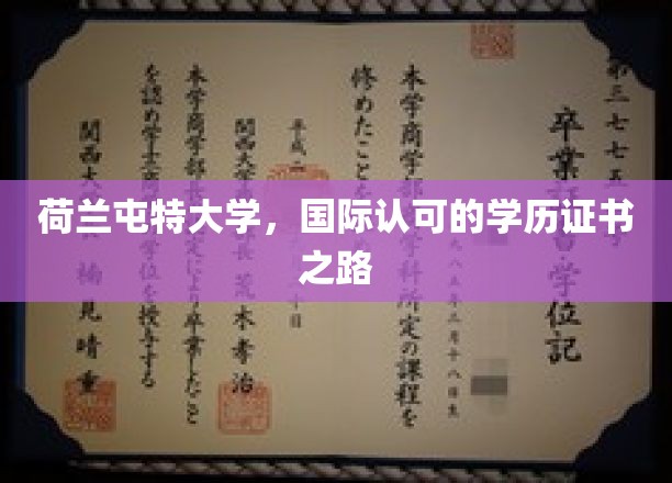 跨国认可，荷兰屯特大学打造全球通行学历证书之旅