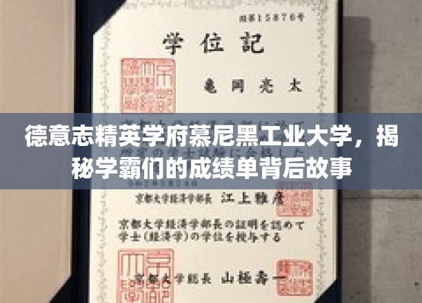 德意志精英学府慕尼黑工业大学，揭秘学霸们的成绩单背后故事