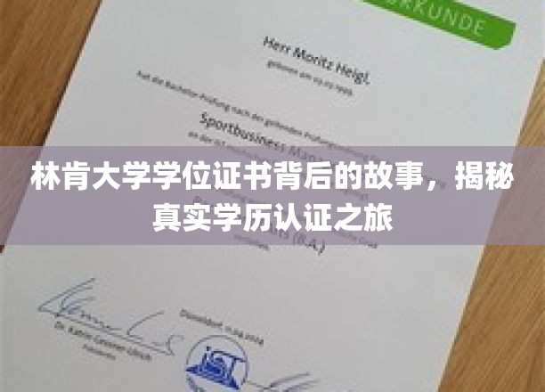 林肯大学学位证书背后的故事，揭秘真实学历认证之旅