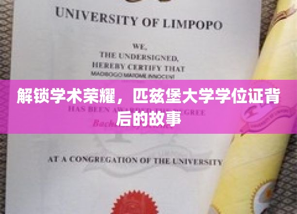 解锁学术荣耀，匹兹堡大学学位证背后的故事