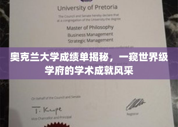 解码奥克兰大学，探索顶尖学府的卓越学术画卷