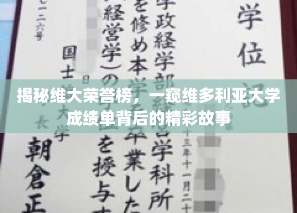 揭开维多利亚大学卓越成就面纱，探寻成绩单背后的传奇瞬间