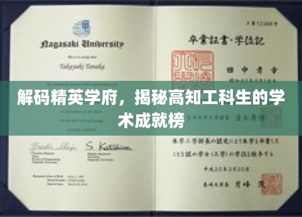 名校精英档案，揭秘工科高知学子的卓越成就之路