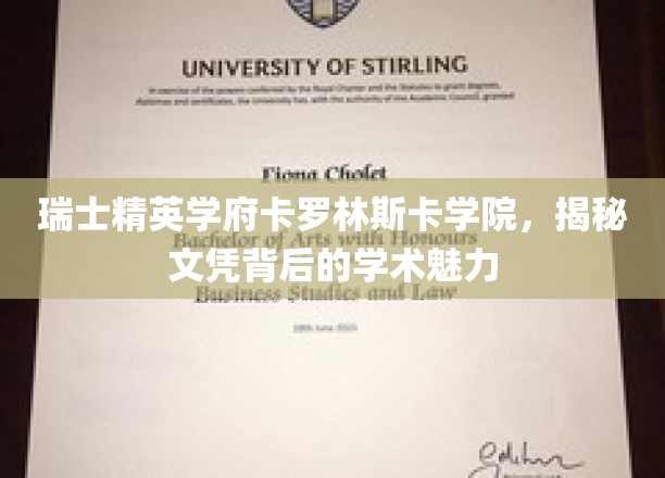 瑞典精英学府卡罗林斯卡学院，揭秘文凭背后的学术魅力