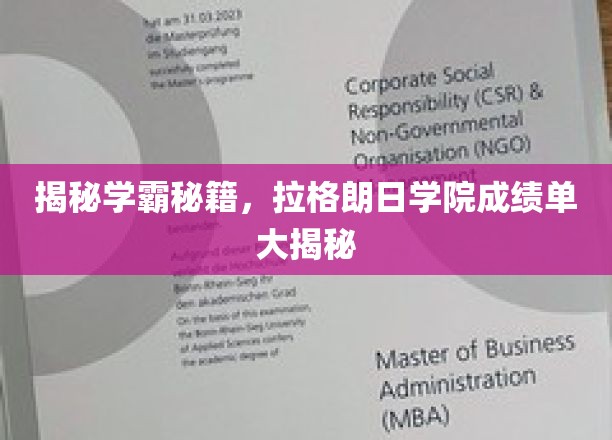 揭秘学霸养成记，拉格朗日学院高分秘笈大公开