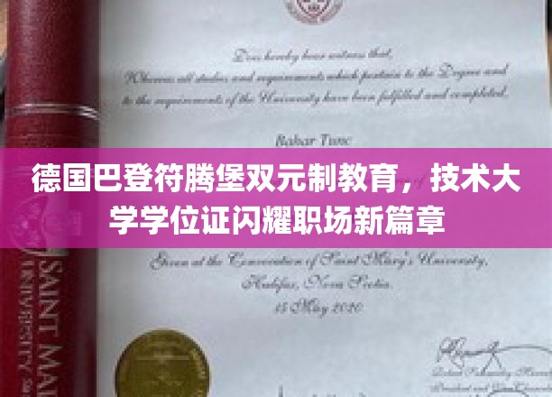 德国双元制教育助力，技术大学学位证照亮职业新天地