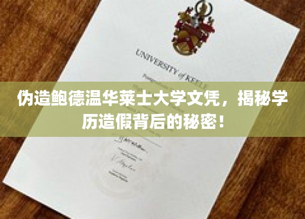 伪造鲍德温华莱士大学文凭，揭秘学历造假背后的秘密！