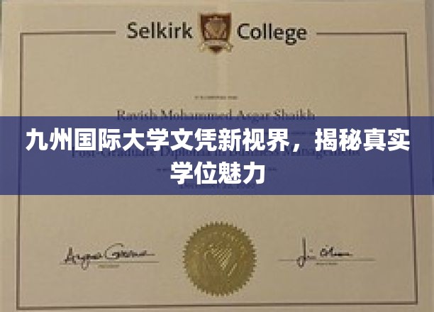 探寻九州国际大学学位背后的非凡魅力