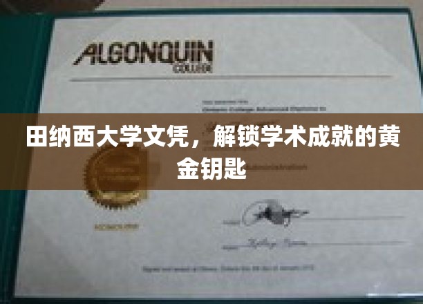 田纳西大学文凭，开启学术殿堂的璀璨之门