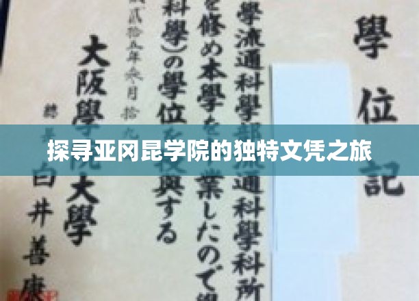 解码亚冈昆学院，揭秘特色文凭背后的精彩故事