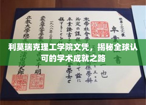 解锁全球通行证，利莫瑞克理工学院文凭背后的学术荣耀之旅