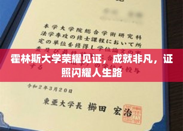 霍林斯大学荣耀盛典，证照熠熠生辉，成就非凡人生篇章