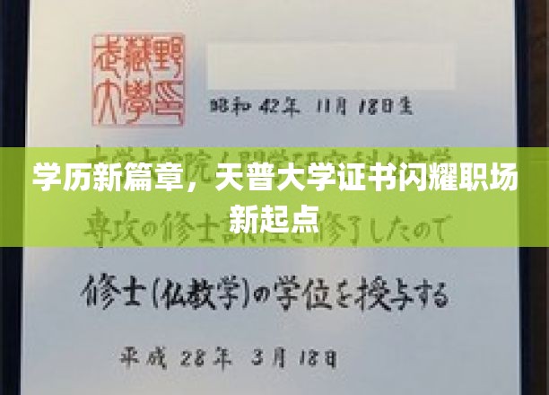 天普大学新证闪耀，学历晋升，职场新起点璀璨启航