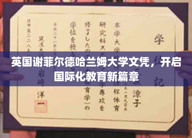 跨洋认证，谢菲尔德哈兰姆大学文凭引领教育全球化潮流