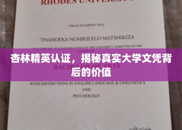 杏林翘楚资质认证，解码学历证书的深层价值与影响力