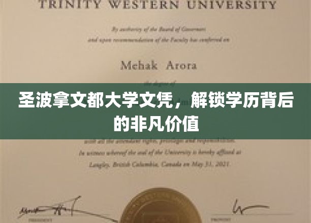 圣波拿文都学位揭秘，学历背后的无尽潜能与价值体现