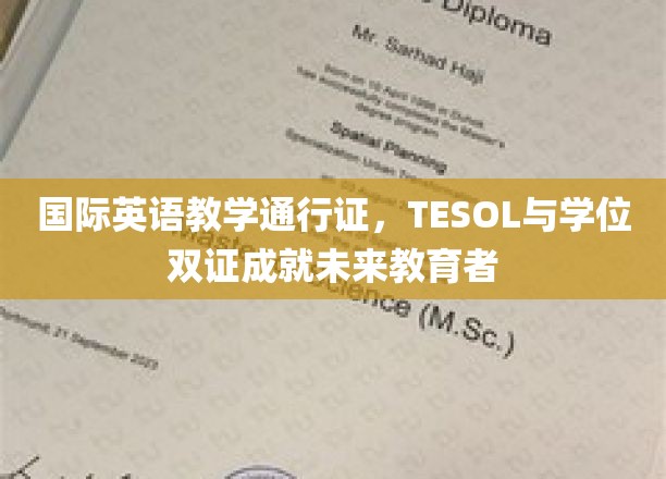 国际英语教学通行证，TESOL与学位双证成就未来教育者