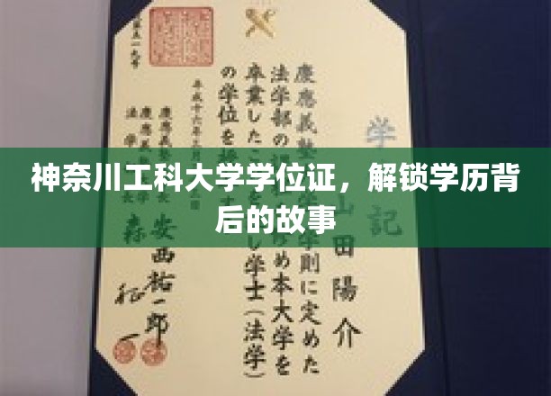 神奈川工科大学学位证，探寻学历背后的非凡旅程