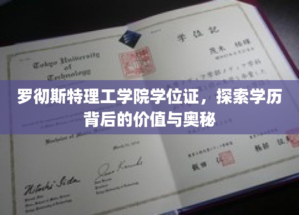 罗彻斯特理工学院学位证书，探寻学历背后的价值与奥秘