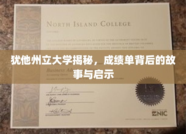 探究犹他州立大学：揭秘成绩单背后的故事与启示