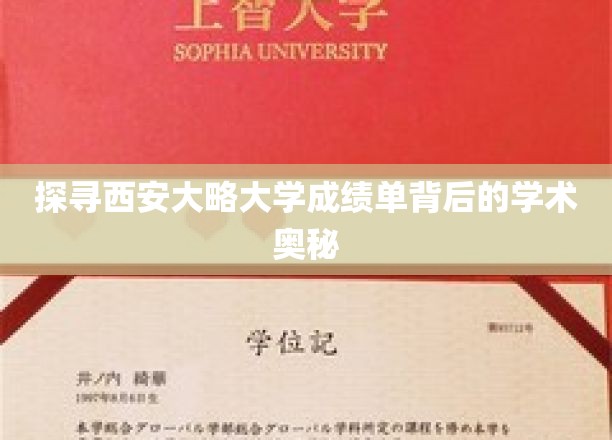 探寻西安大略大学成绩单背后的学术奥秘