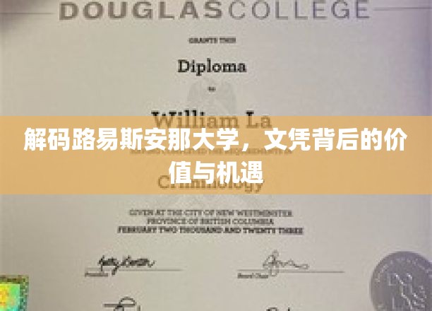 揭秘路易斯安那大学文凭，解锁职业新篇章的钥匙