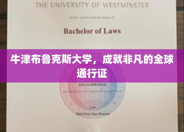 牛津布鲁克斯，铸就国际舞台的卓越通行证