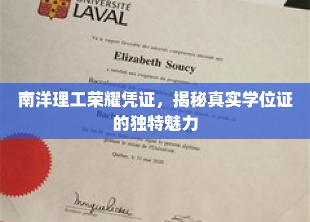 南洋理工荣耀凭证，揭秘真实学位证的独特魅力