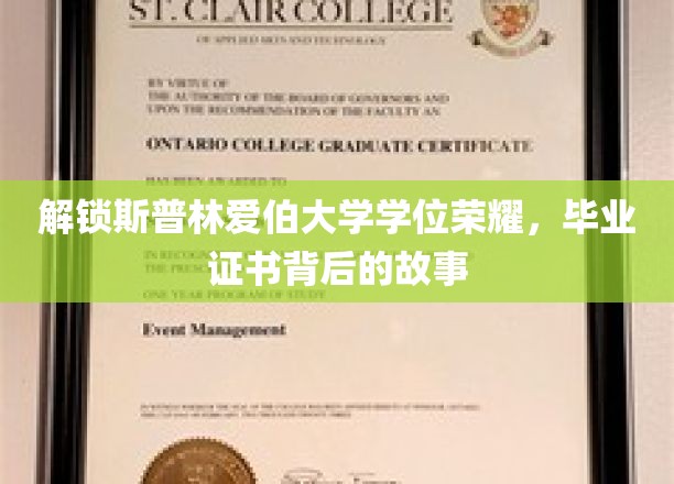 斯普林爱伯大学学位之谜，揭秘毕业证书背后的非凡旅程