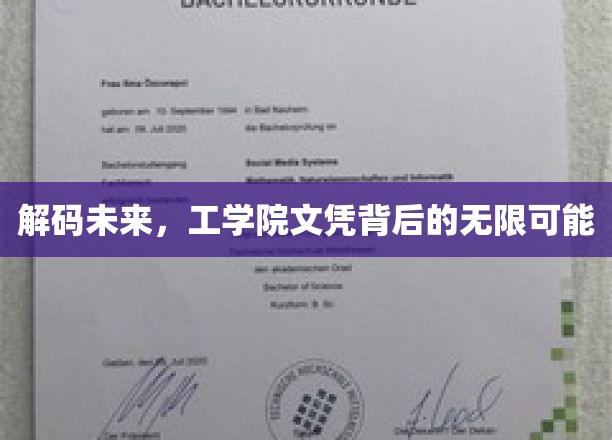 解码未来，工学院文凭背后的无限潜能