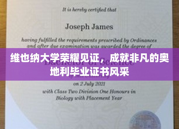 奥地利维也纳大学认证，毕业证书绽放非凡荣耀之光