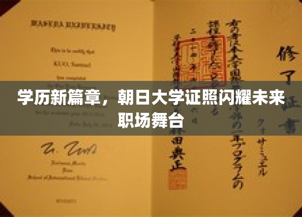 朝日大学新里程，学历光环照亮职场新天地