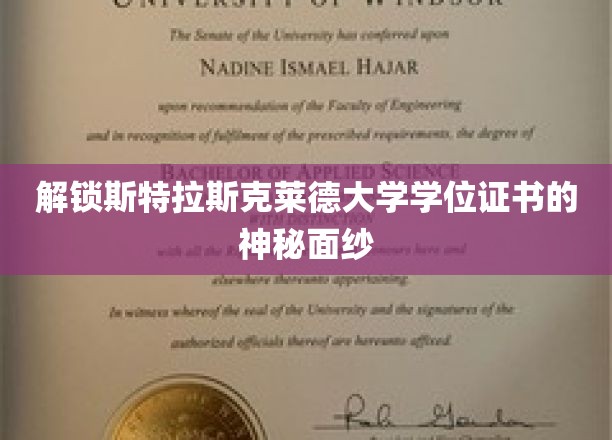 揭开斯特拉斯克莱德大学学位证书的神秘魅力