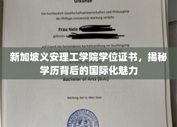 新加坡义安理工学院，解锁国际视野下的学位证书魅力