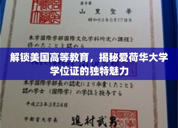 美国高等教育探秘，爱荷华大学学位证背后的非凡价值
