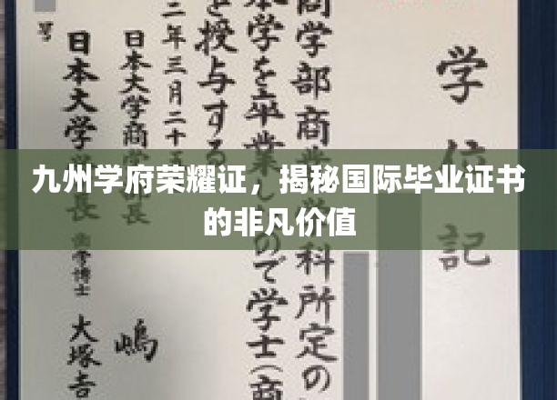 跨越国界，探寻九州学府国际毕业证书的非凡魅力